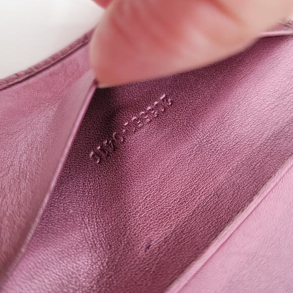 Gucci Heart Logo Key Holder Wallet Case Leather Small Purple Metallic Charm - Picture 7 of 12